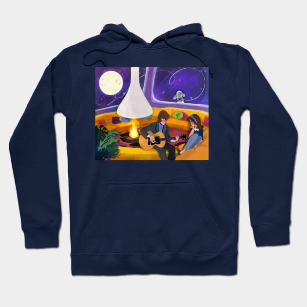 The Stars Look Very Different Today Hoodie by nathsketch